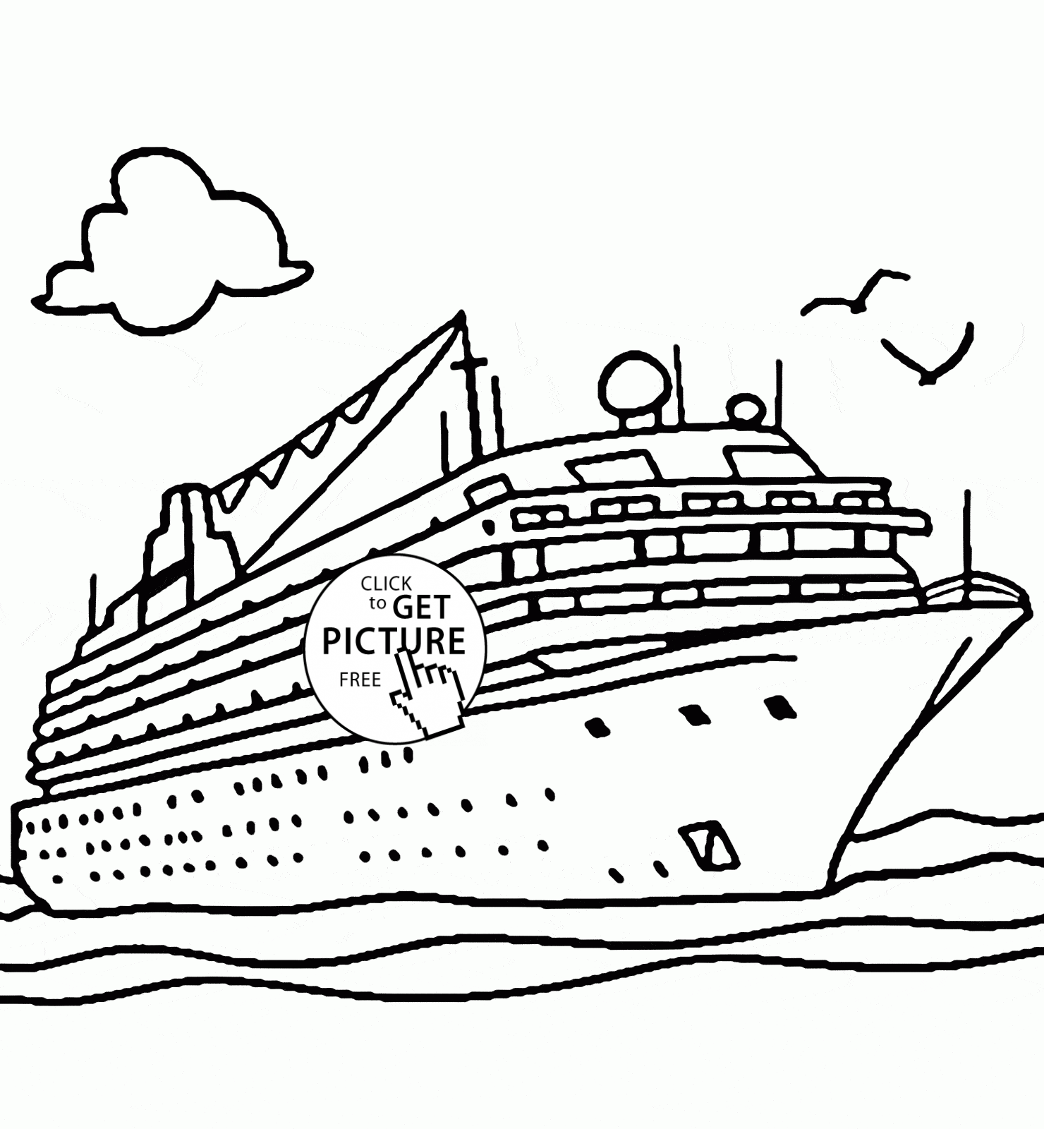 Download Cruise Ship coloring for free Designlooter 2020 👨‍🎨