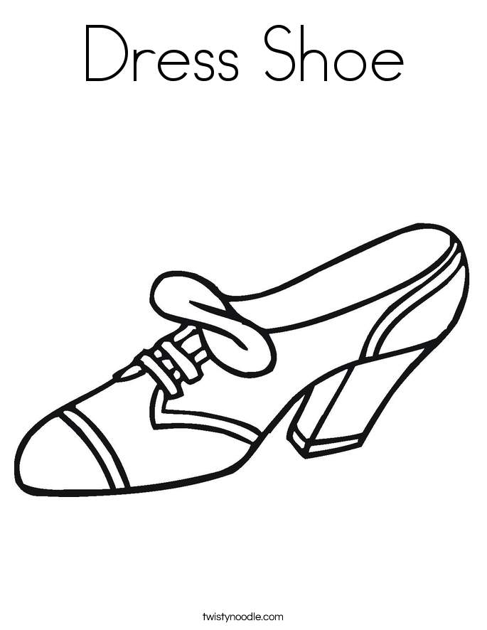 Shoe coloring #19, Download drawings