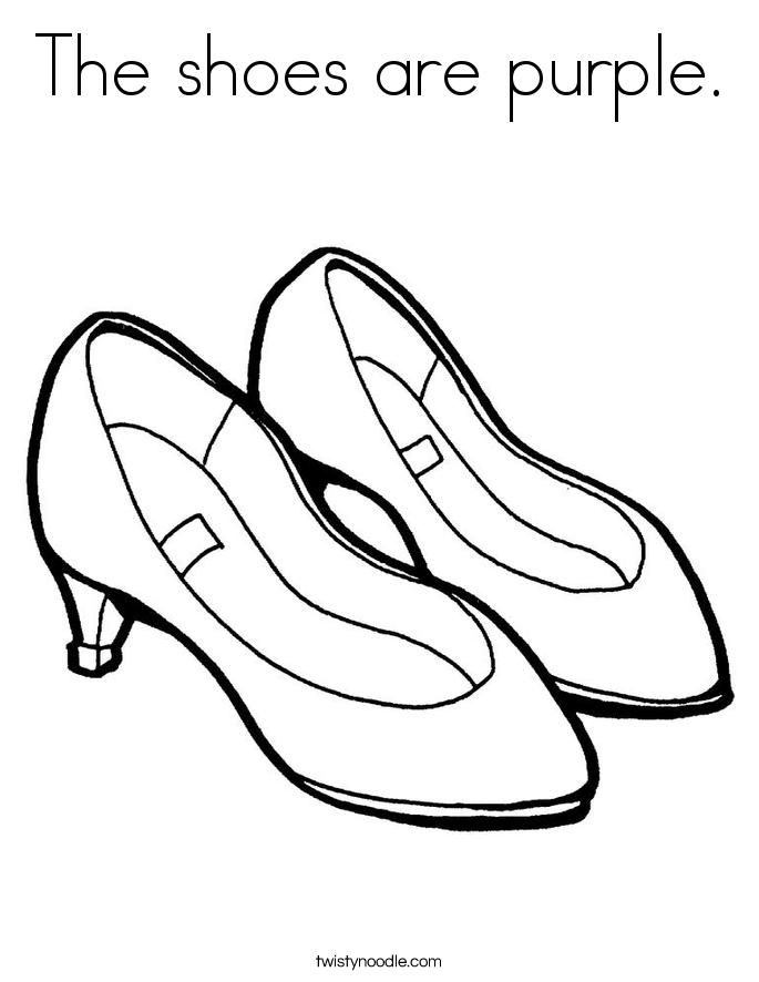 Shoe coloring #15, Download drawings