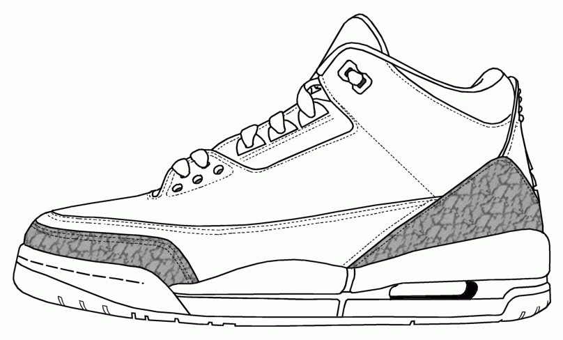 Shoe coloring #13, Download drawings