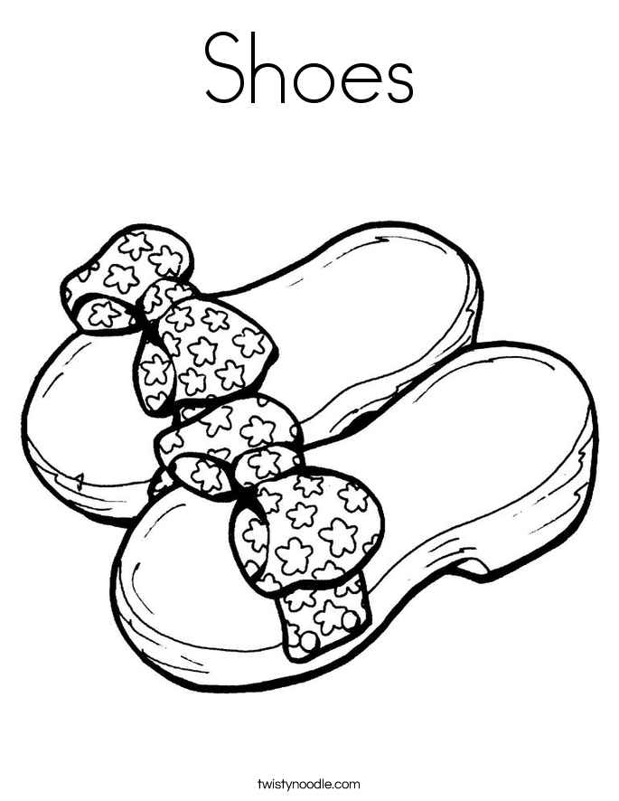 Shoe coloring #6, Download drawings