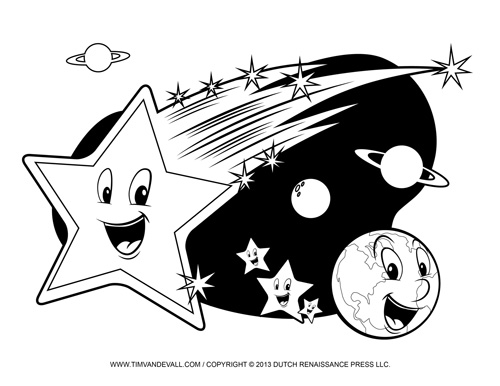 Shooting Star coloring #6, Download drawings