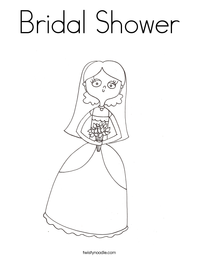 Bride coloring #4, Download drawings