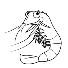 Shrimp coloring #20, Download drawings
