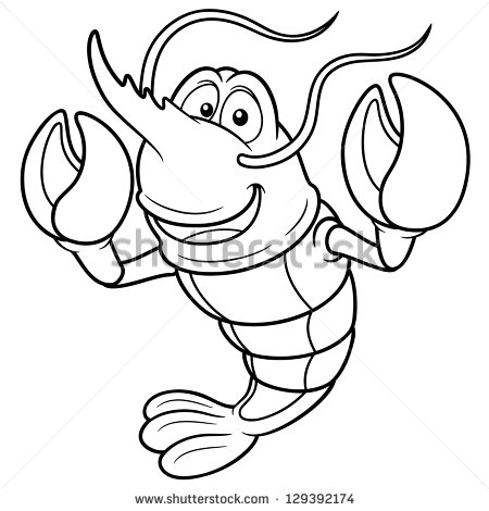 Shrimp coloring #9, Download drawings