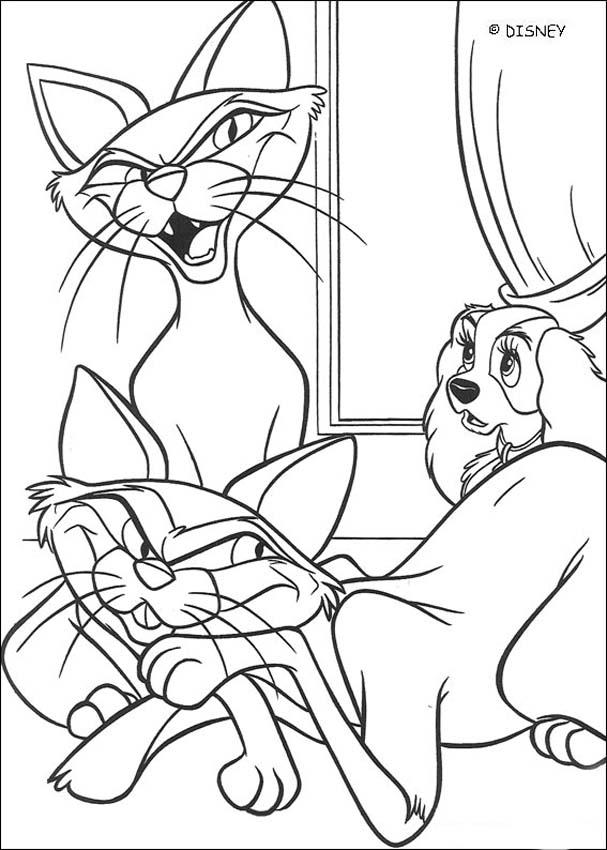 Siamese Cat coloring #13, Download drawings