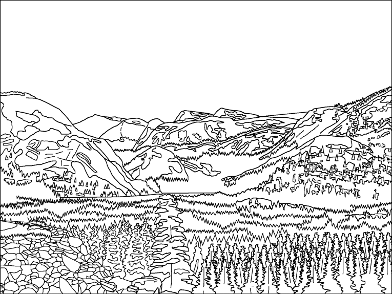 Sierra Nevada Mountains coloring #20, Download drawings