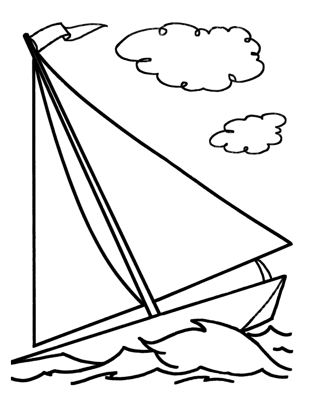 Sailboat coloring #10, Download drawings