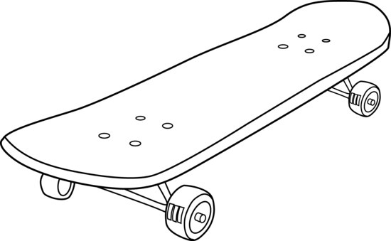 Skateboard coloring #14, Download drawings