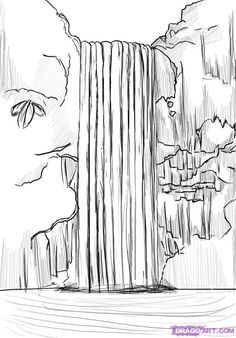 Sk#U00f3gafoss Waterfall coloring #2, Download drawings
