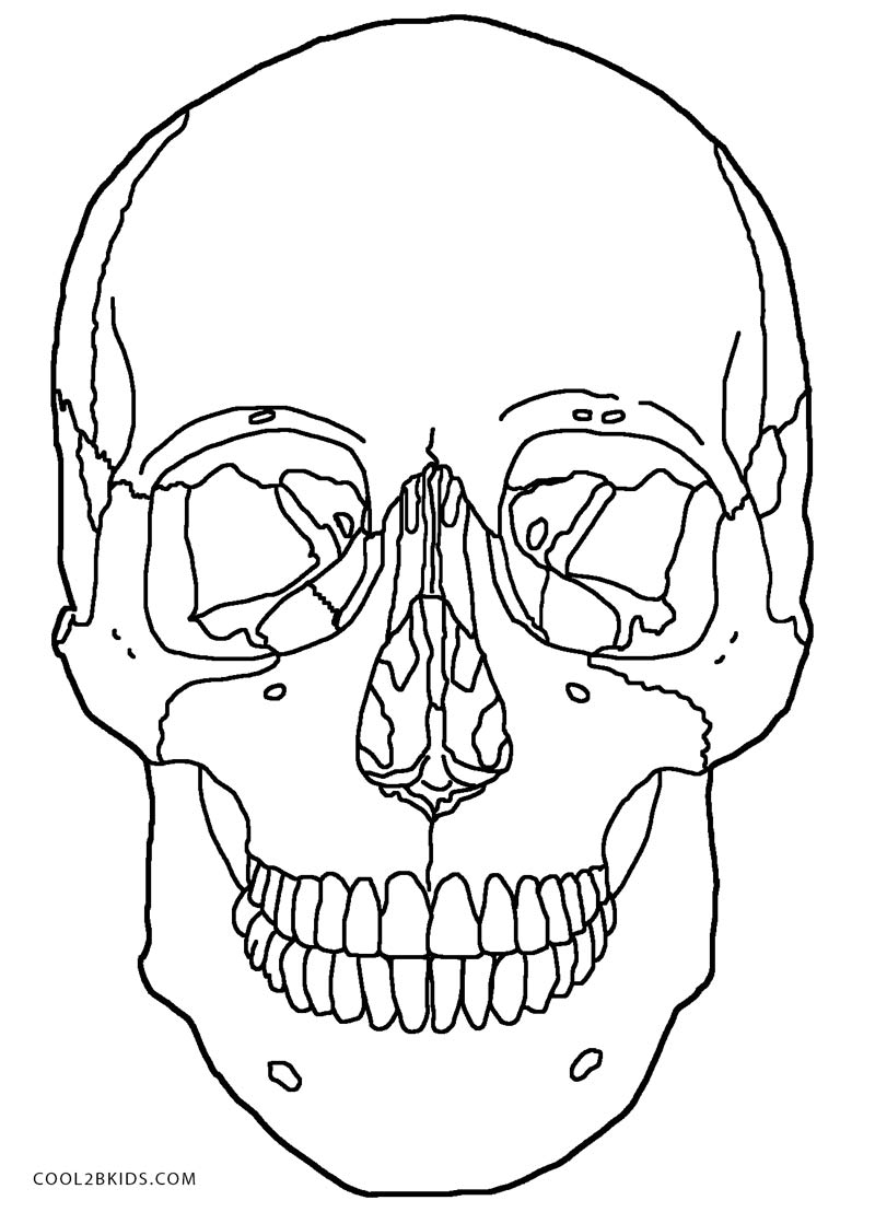 Skull coloring #12, Download drawings