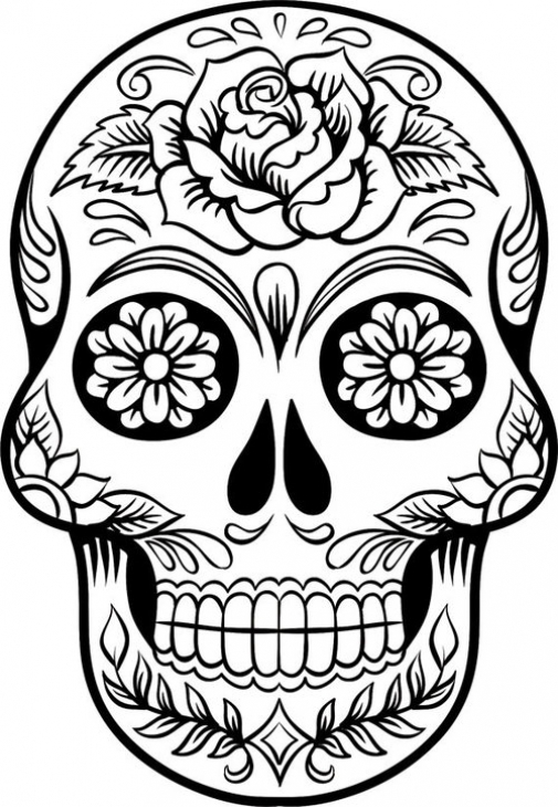 Skull coloring #3, Download drawings