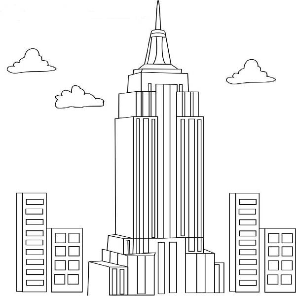Skyscraper coloring #20, Download drawings