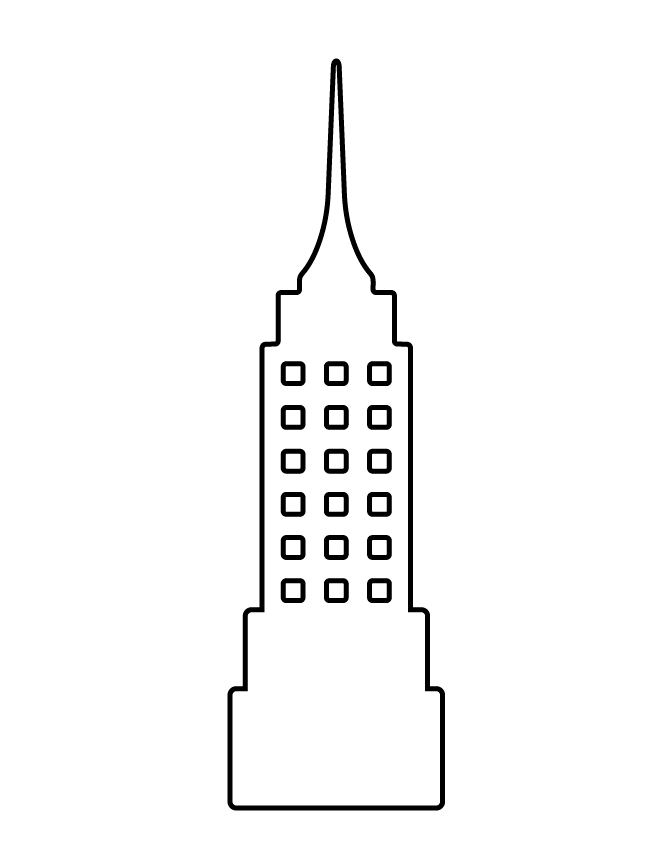 Skyscraper coloring #6, Download drawings
