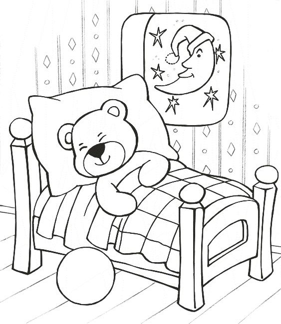 Sleeping coloring #5, Download drawings