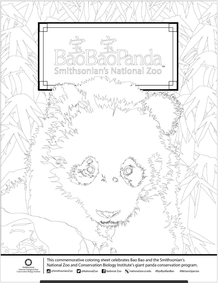 Smithsonian Zoo coloring #15, Download drawings