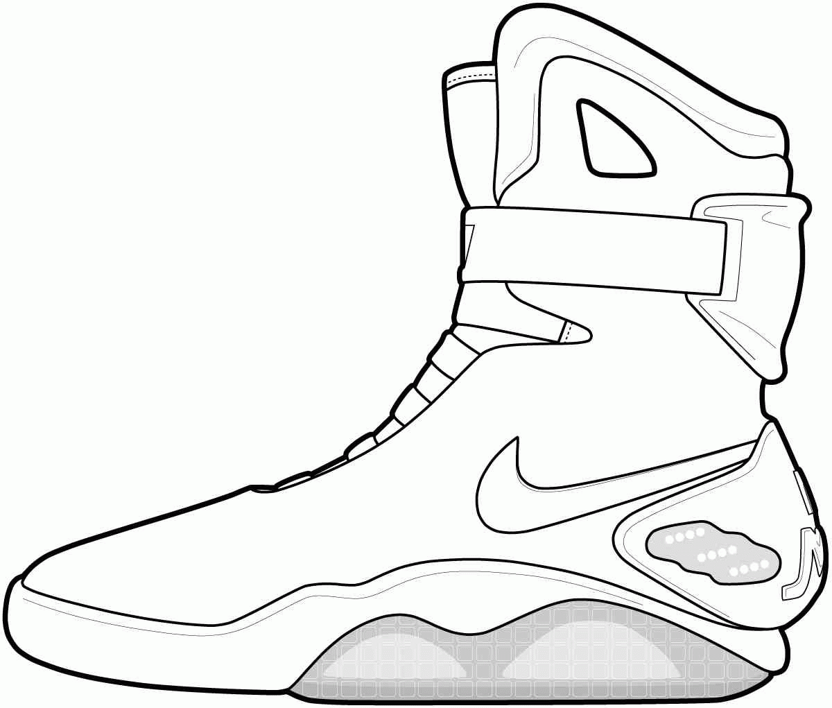 Sneakers coloring #7, Download drawings