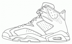 Sneakers coloring #12, Download drawings