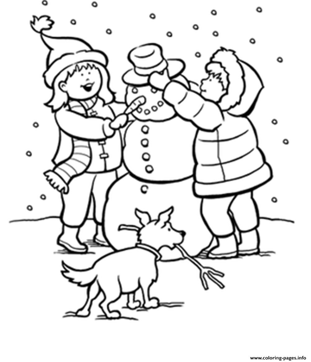 Snow coloring #1, Download drawings