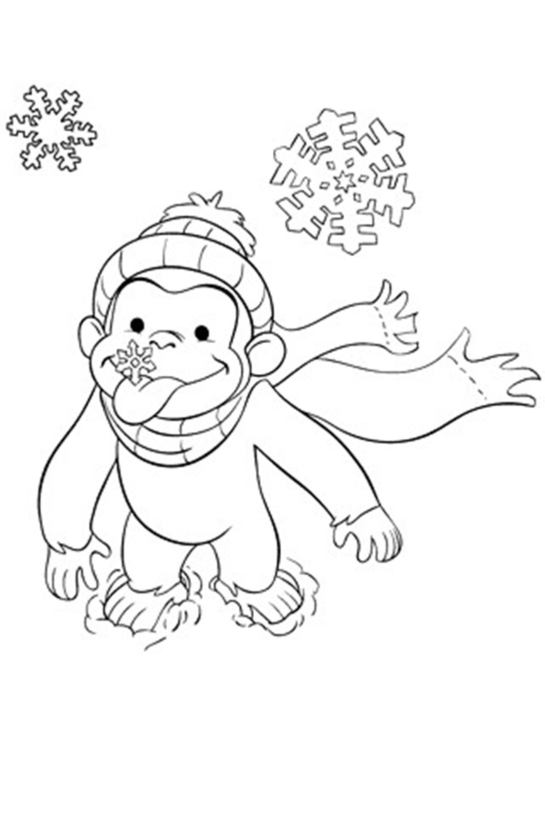 Snow Monkey coloring #14, Download drawings