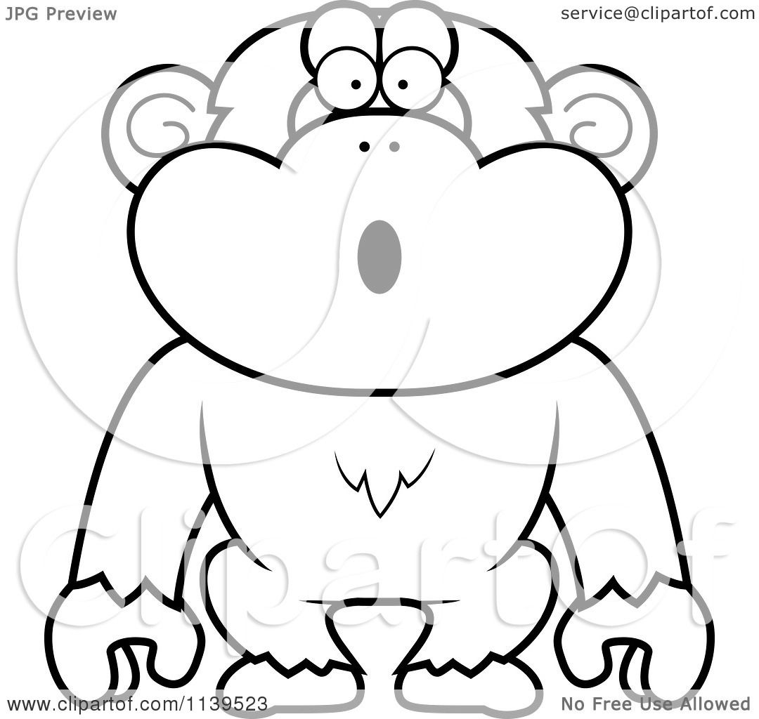 Snow Monkey coloring #5, Download drawings