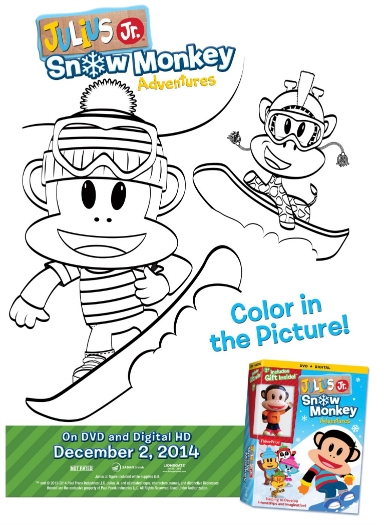 Snow Monkey coloring #4, Download drawings
