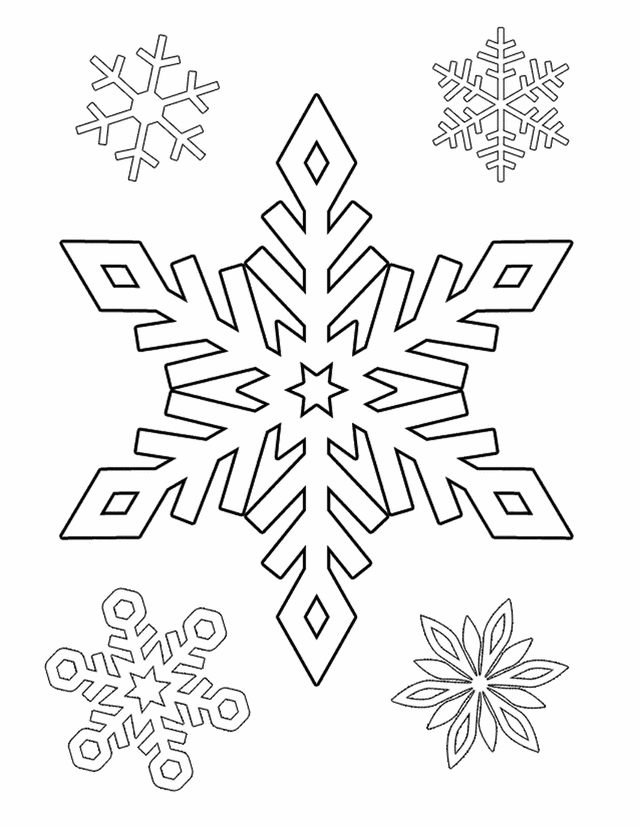 Snowflake coloring #3, Download drawings
