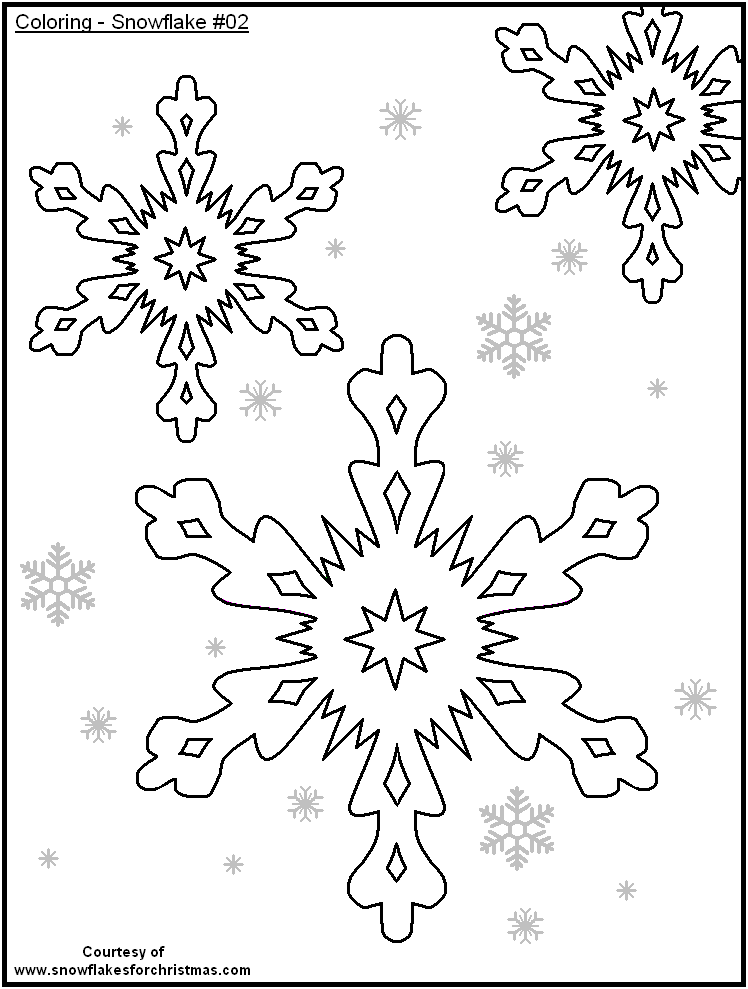 Snowflake coloring #13, Download drawings