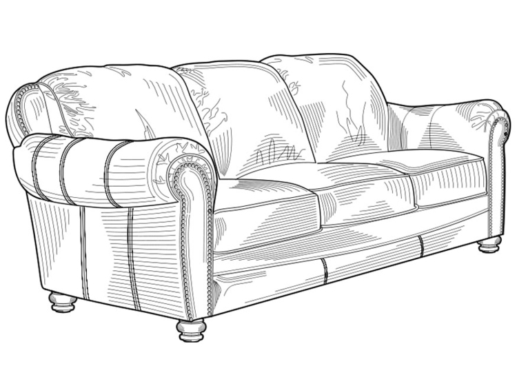 Sofa coloring #3, Download drawings