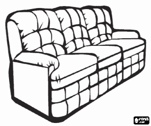 Sofa coloring #13, Download drawings