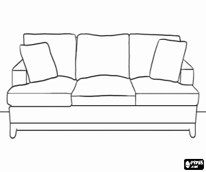 Sofa coloring #7, Download drawings