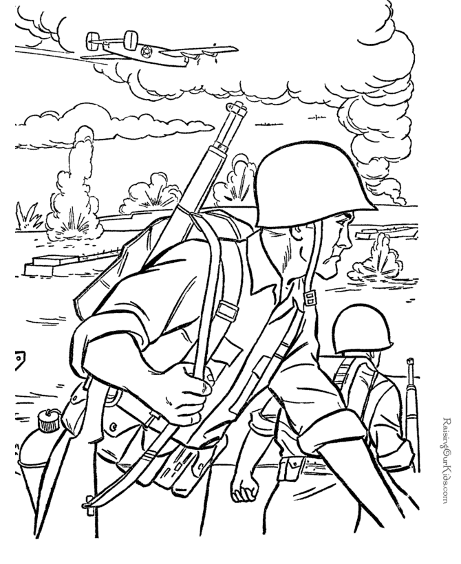 Soldier coloring #10, Download drawings