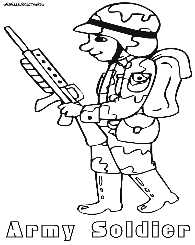 Soldier coloring #18, Download drawings