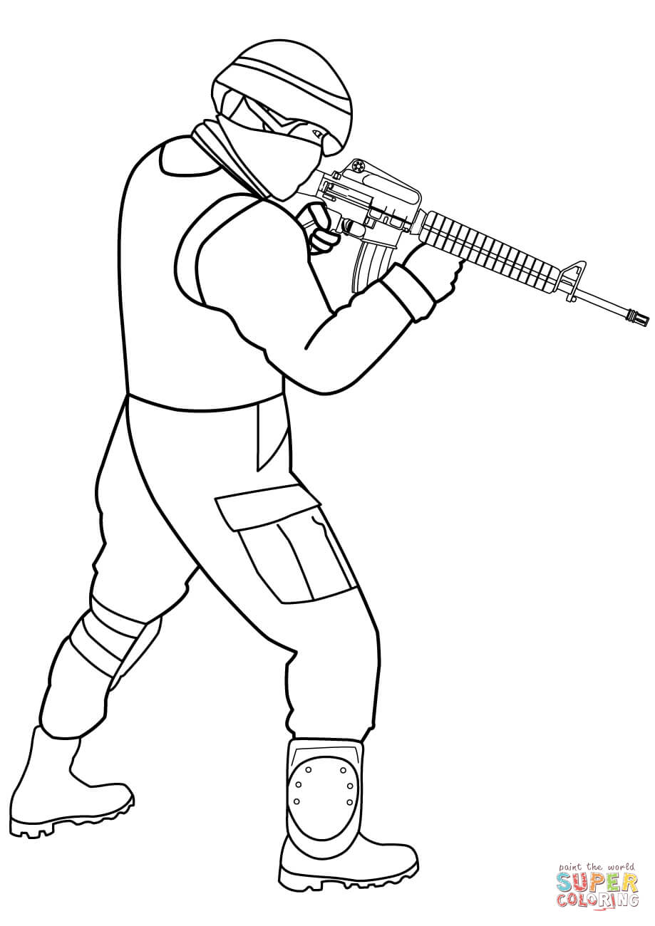 Soldier coloring #13, Download drawings