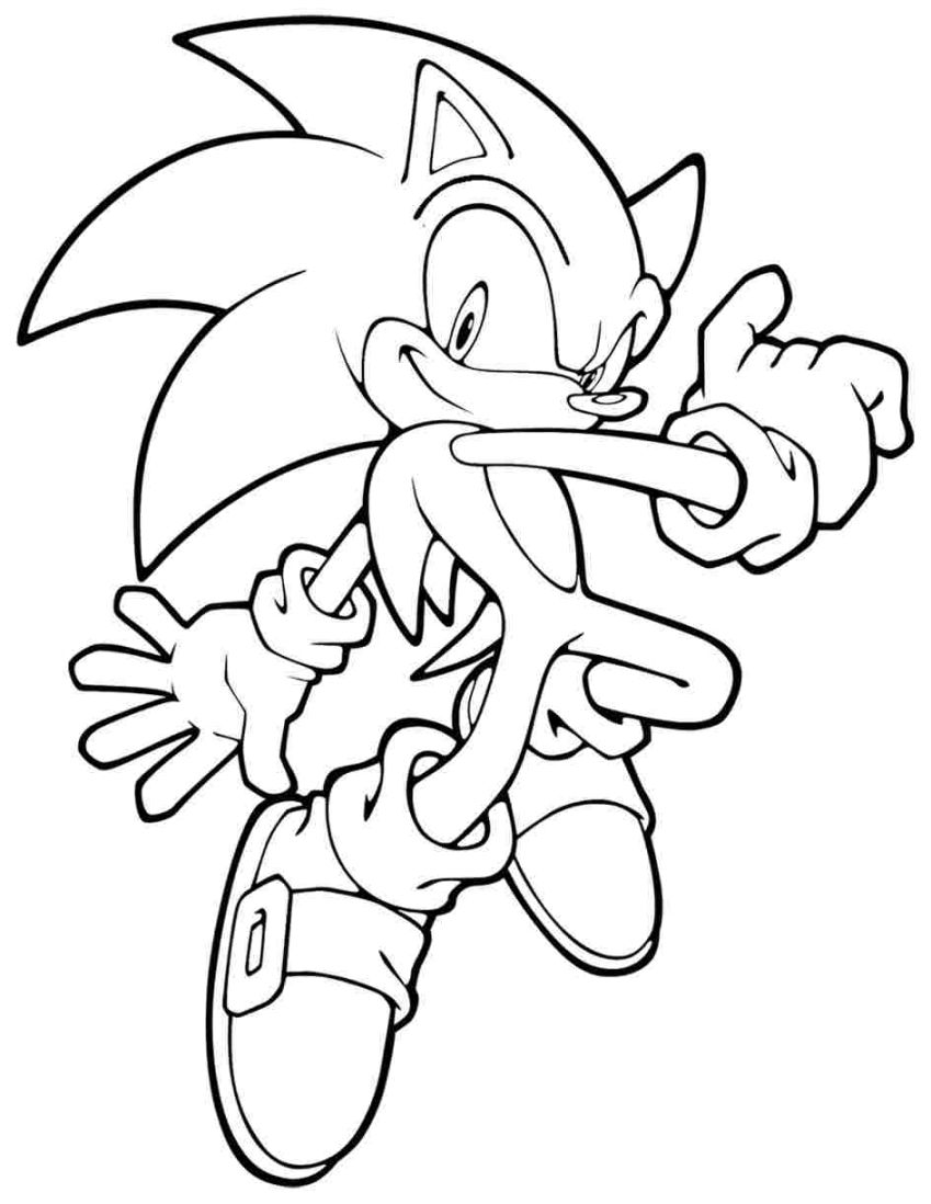 Sonic The Hedgehog coloring #9, Download drawings
