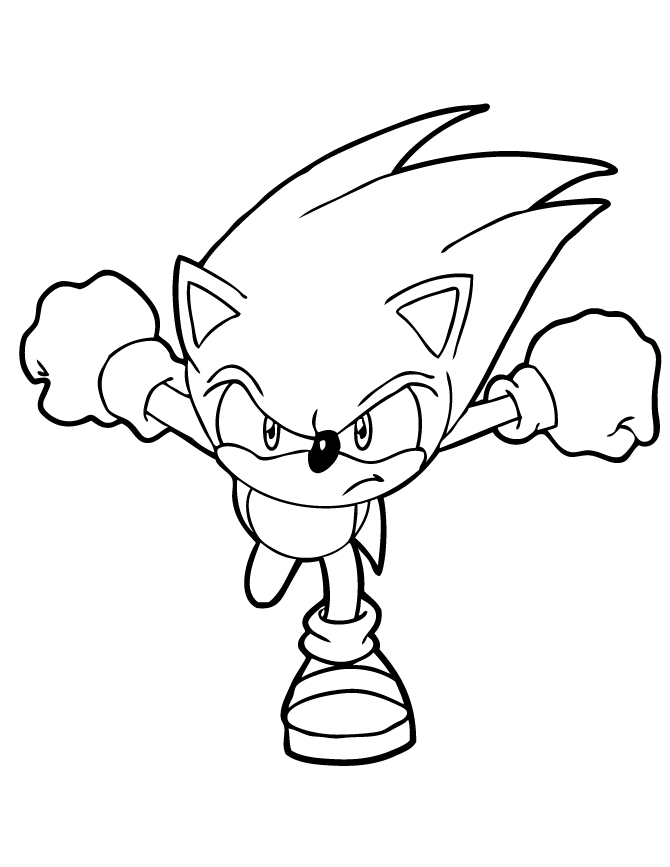 Sonic The Hedgehog coloring #2, Download drawings