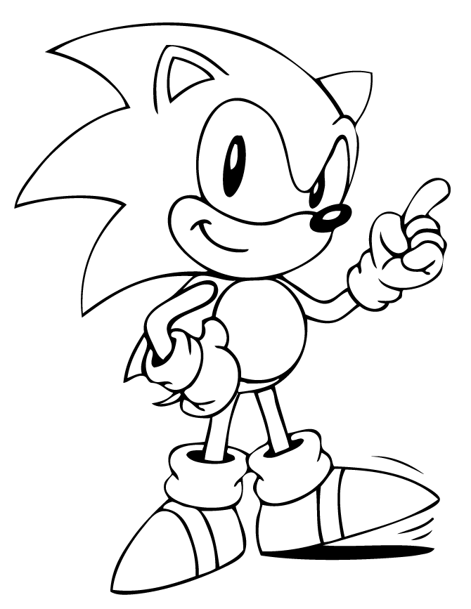 Sonic The Hedgehog coloring #14, Download drawings
