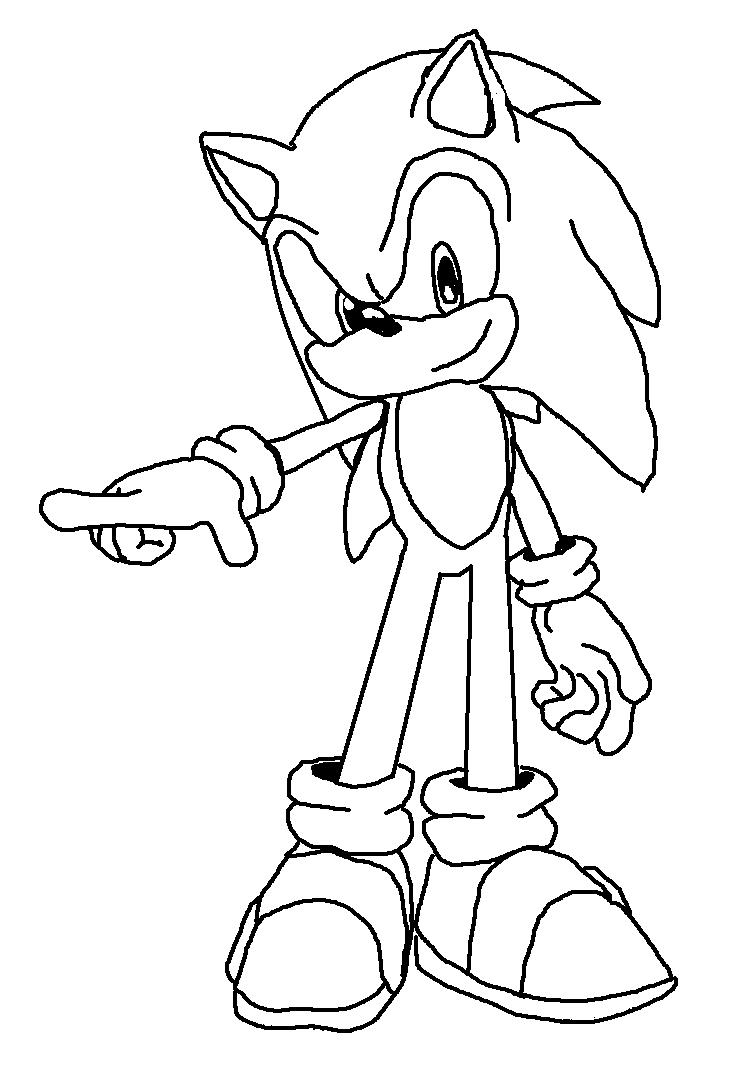 Sonic The Hedgehog coloring #1, Download drawings