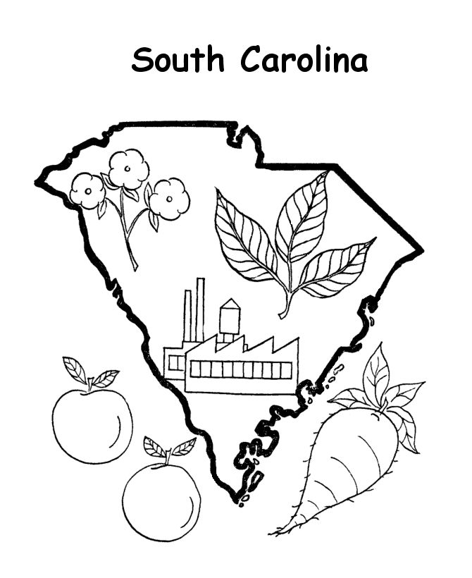 South Carolina coloring #12, Download drawings