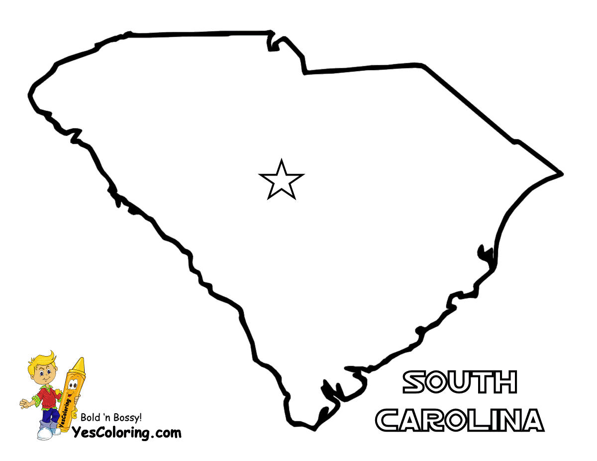 South Carolina coloring #1, Download drawings