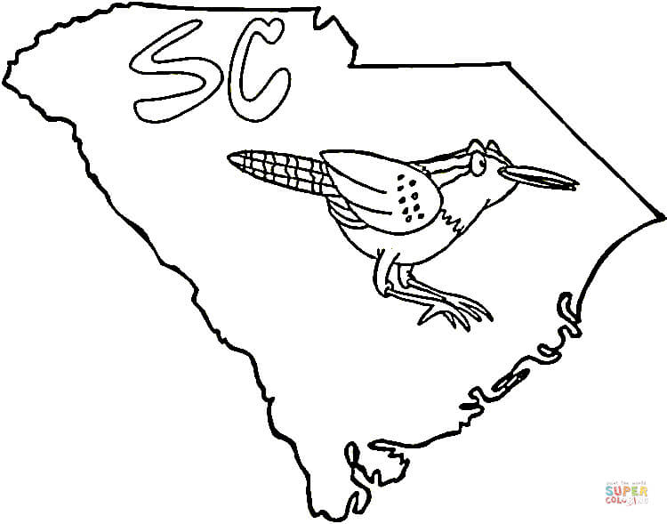 South Carolina coloring #10, Download drawings