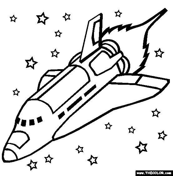 Space Shuttle coloring #18, Download drawings