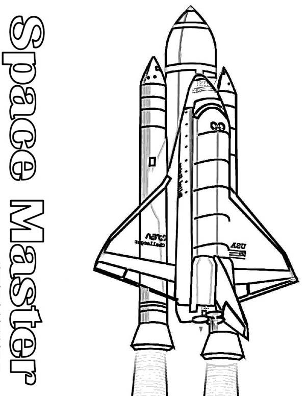 Space Shuttle coloring #3, Download drawings
