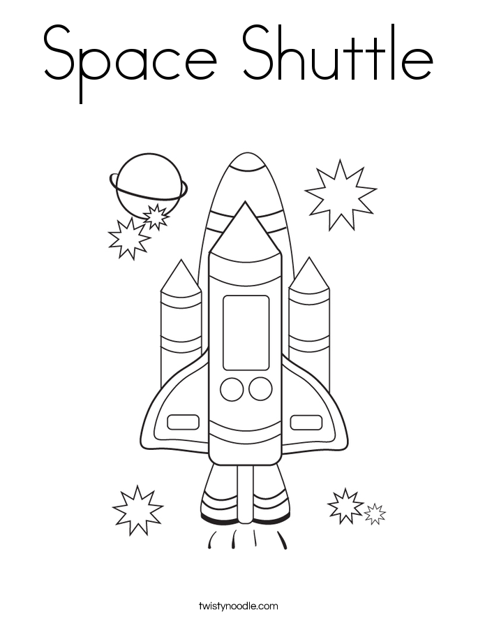 Space Shuttle coloring #13, Download drawings
