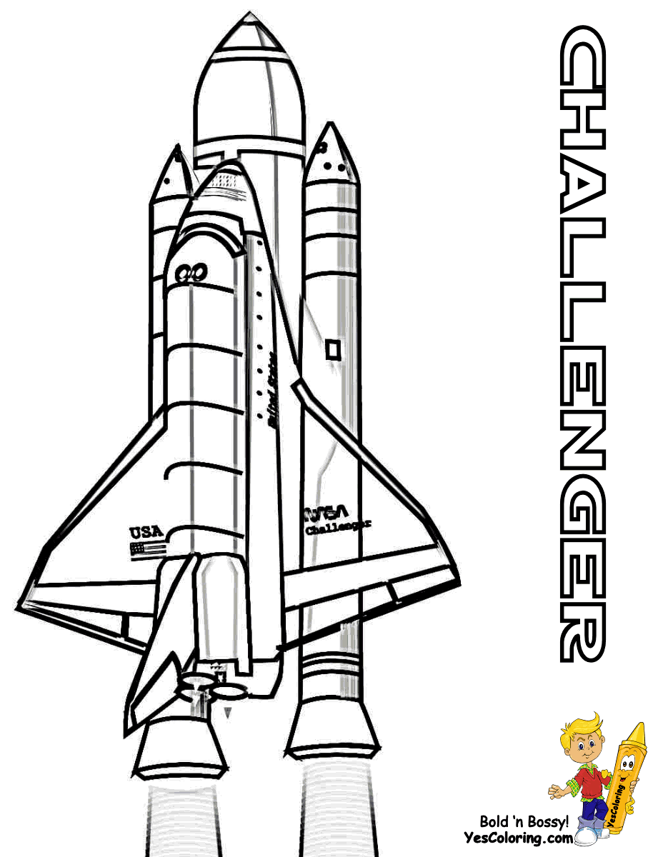 Space Shuttle coloring #17, Download drawings
