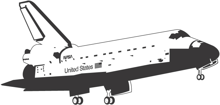 Space Shuttle coloring #16, Download drawings