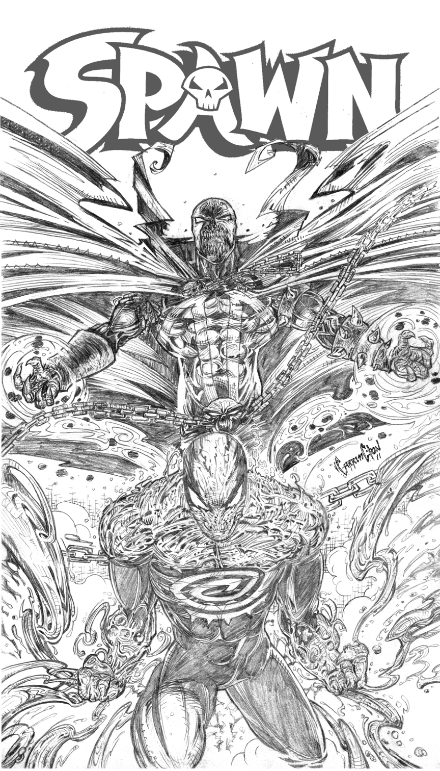 Spawn coloring #1, Download drawings