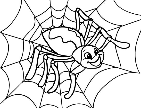 Spider coloring #14, Download drawings