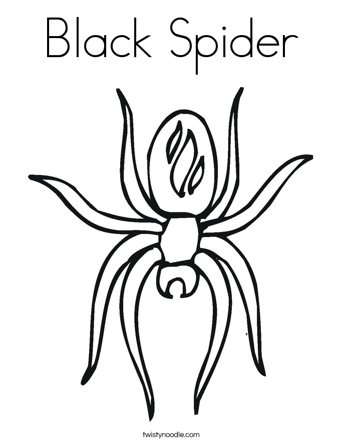 Spider coloring #5, Download drawings