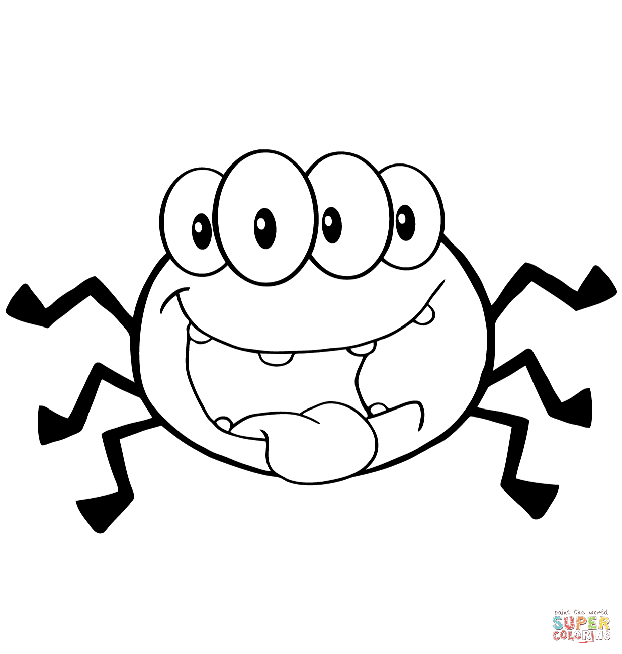 Spider coloring #15, Download drawings